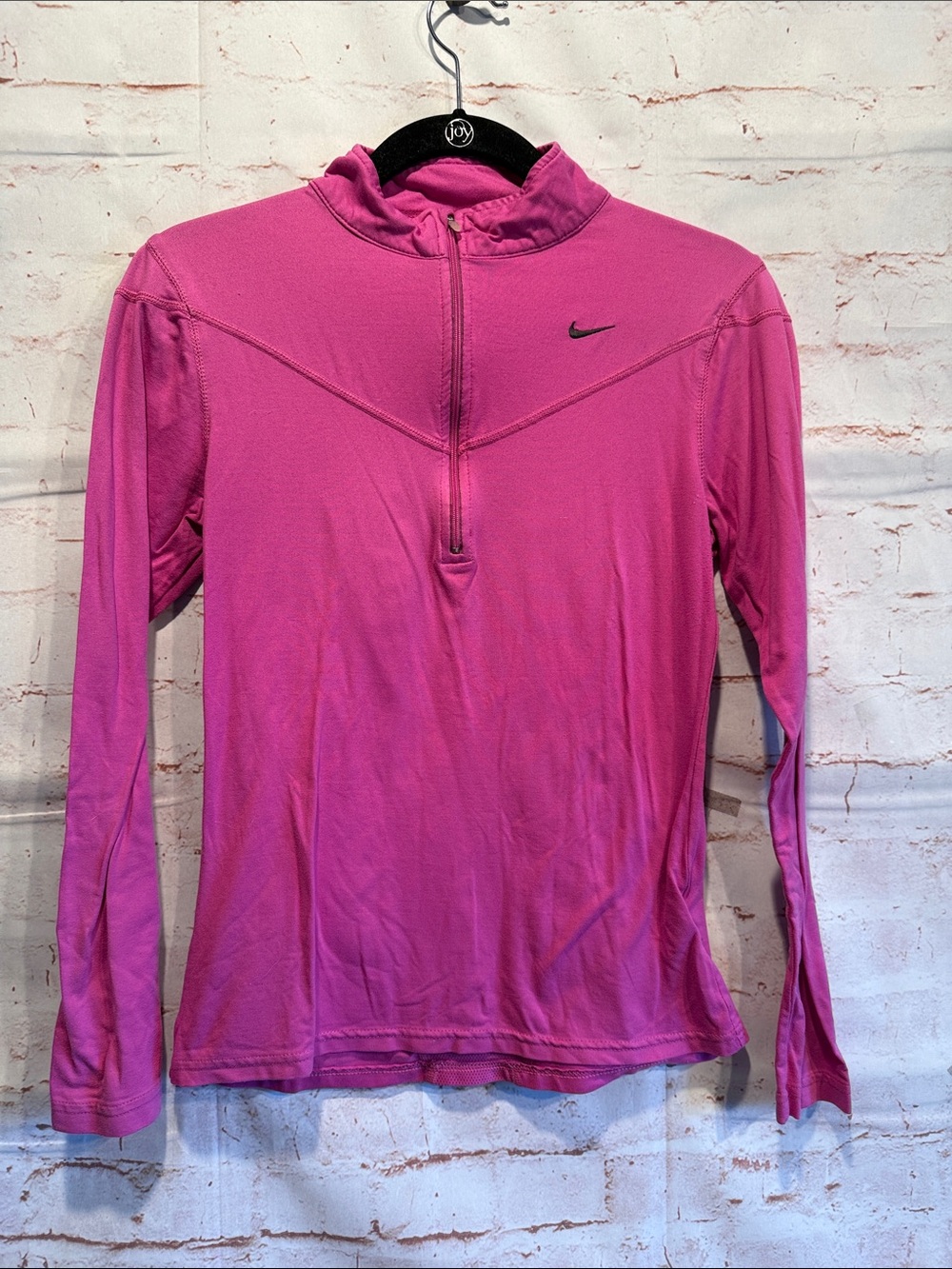 Nike Swift Women Hot Pink Long-Sleeve Half-Zip Athletic Top Dri Fit running S
